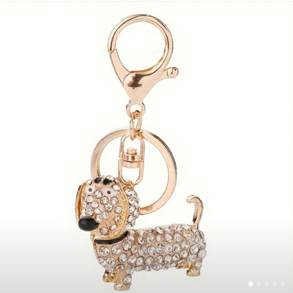 NWOT DACHSHUND PURSE CHARM KEYCHAIN - Picture 4 of 4